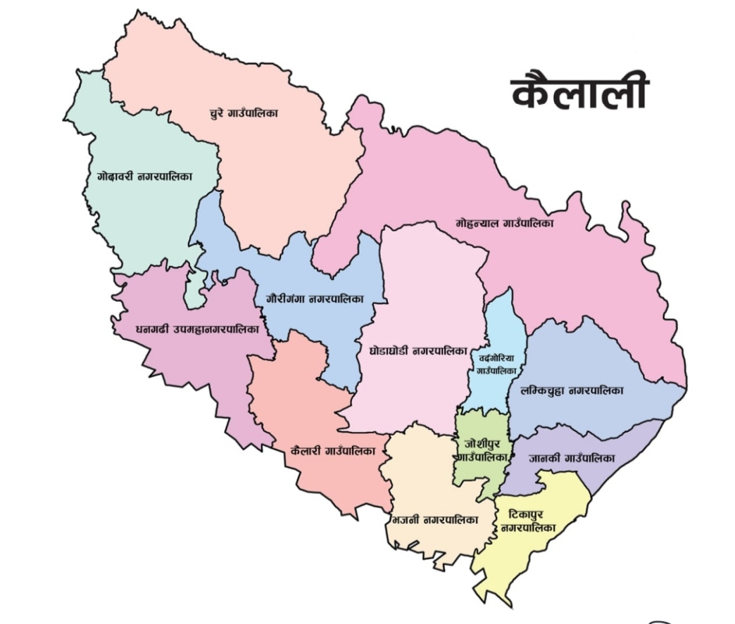 कैलाली जिल्ला र जिल्लाका स्थानिय तहको परिचय